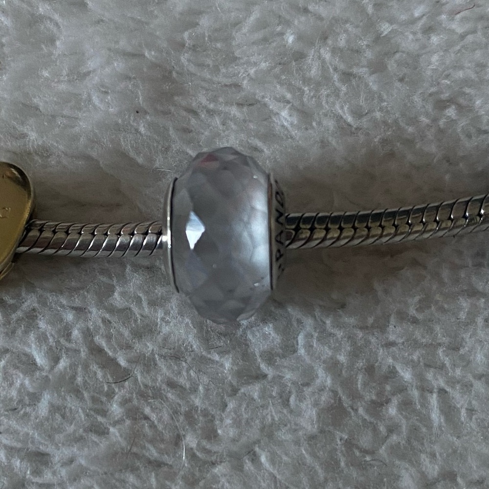 Pandora charm white quartz